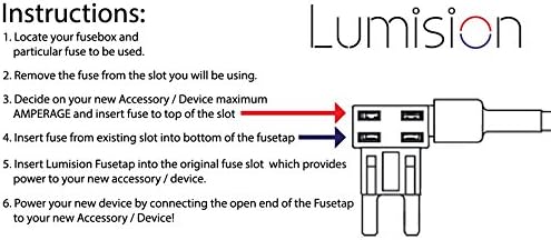 Lumision ADD-A-Circuit ATR MICRO2 Fuse-TAP Add ON Dual Circuit Adapter AUTO CAR Terminal + Fuse Set 5, 7.5, 10, 15, 20 AMPS