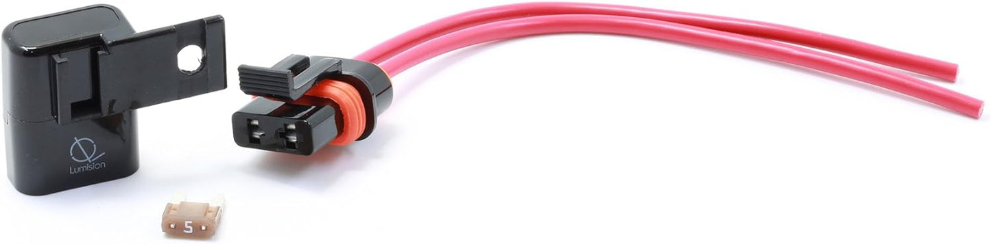 Lumision Weather Proof Water Proof Mini APM ATM Fuse Holder with 5 AMP Fuse Automotive Boat RV