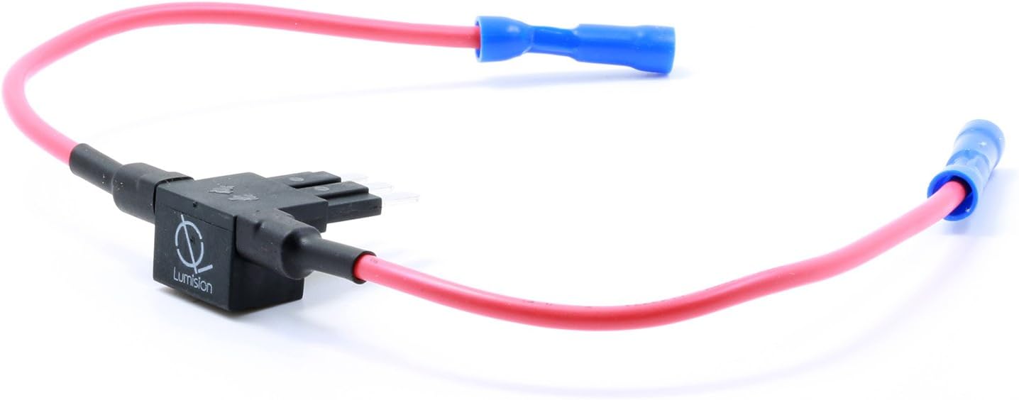 Lumision Dual Fuse Tap Micro3 ATL with 5 AMP Fuses Automotive Boat RV 2 Leads Adds 2 positive lines add-a-circuit
