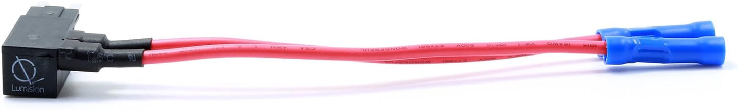 Lumision Dual Fuse Tap Mini APM ATM with 5 AMP Fuses Automotive Boat RV 2 Leads Adds 2 positive lines add-a-circuit