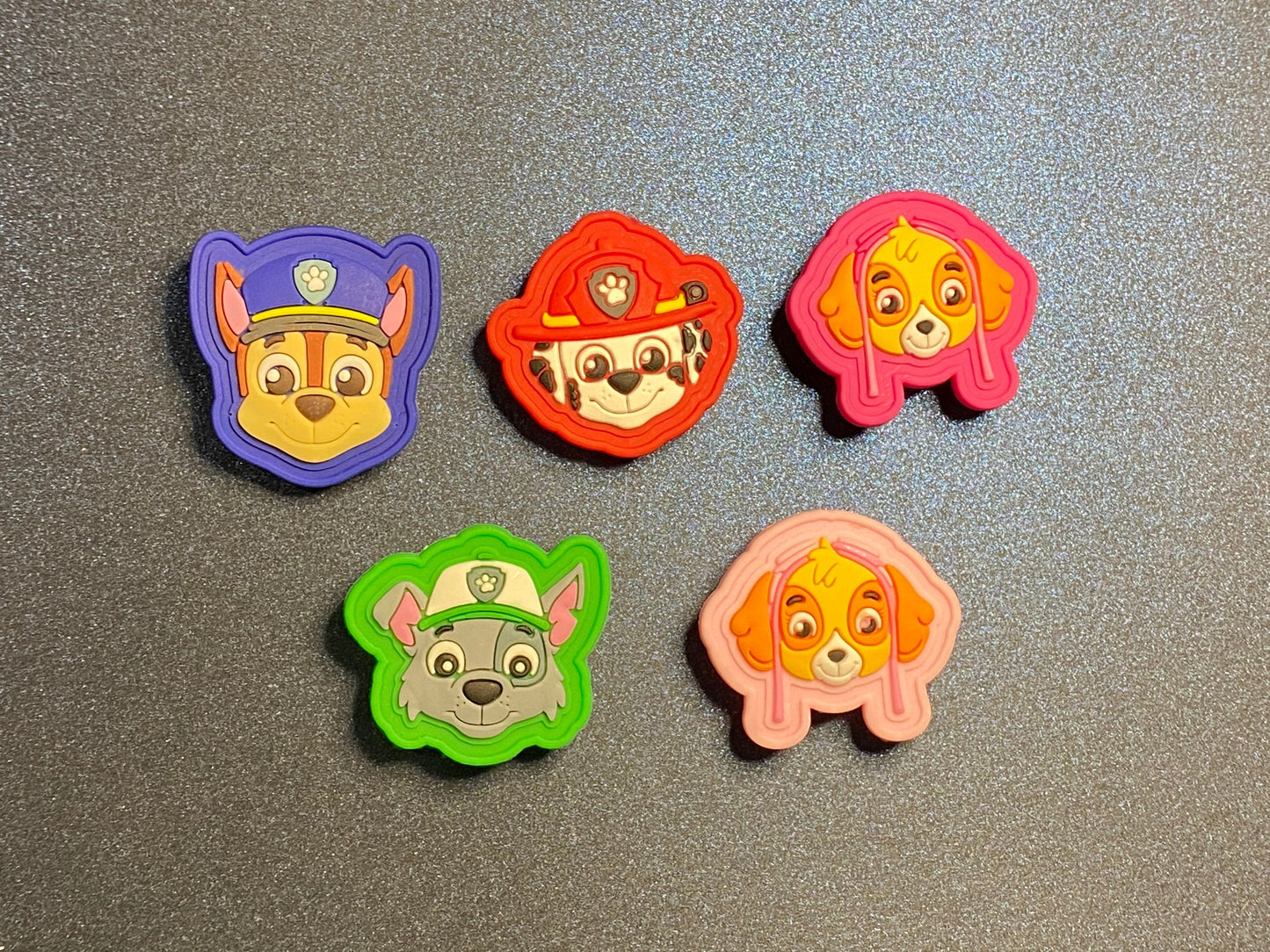 5PC Paw Patrol Soft PVC Shoe Croc Charms