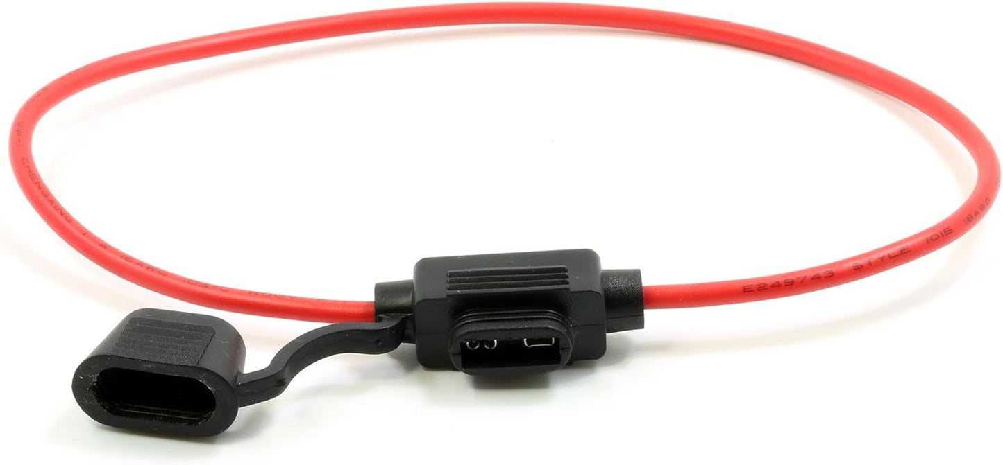 Lumision Mini Blade Style APM ATM Inline 16AWG Fuse Holder (Water Proof) + 5AMP Fuse