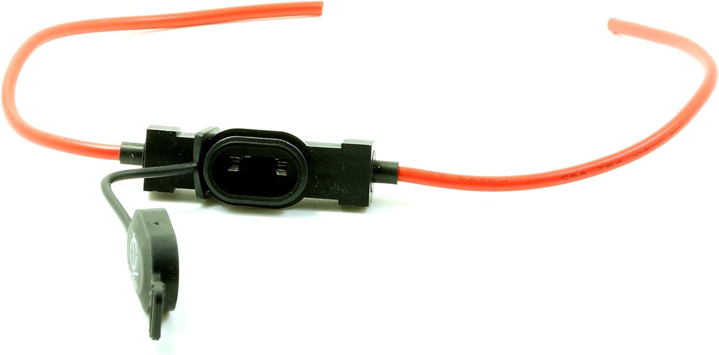 Lumision 16 AWG Low Profile Mini Blade Style ATT Fuse Holder Car/Boat + 5, 7.5, 10, 15, 20A Fuse Set