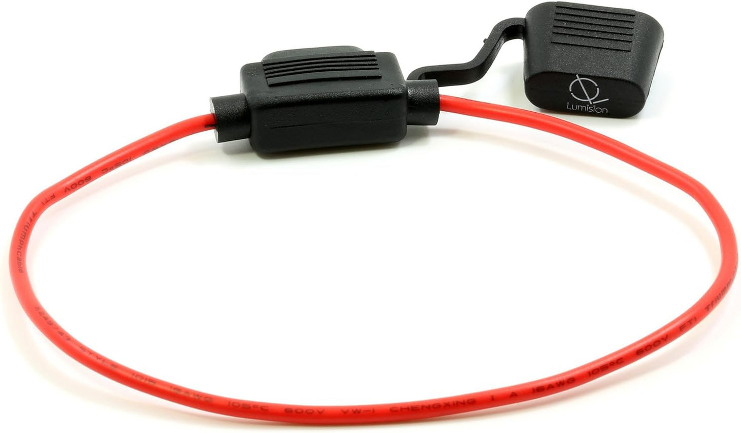 Lumision ATO ATC Inline 16AWG Fuse Holder (Water Proof) + 5AMP Fuse