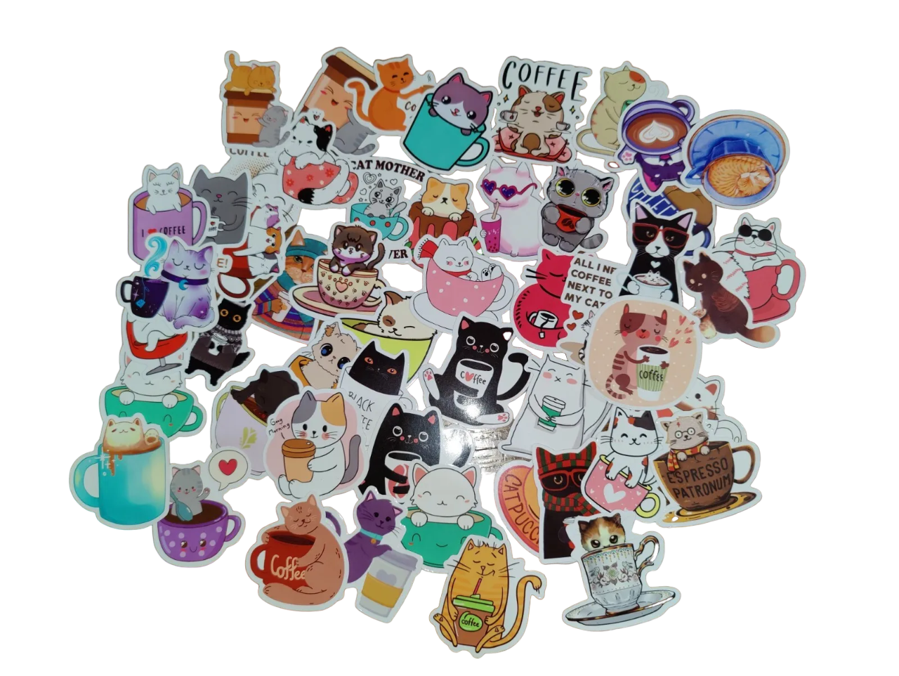 Cute animal cartoon anime Water proof Vinyl stickers pack of 50