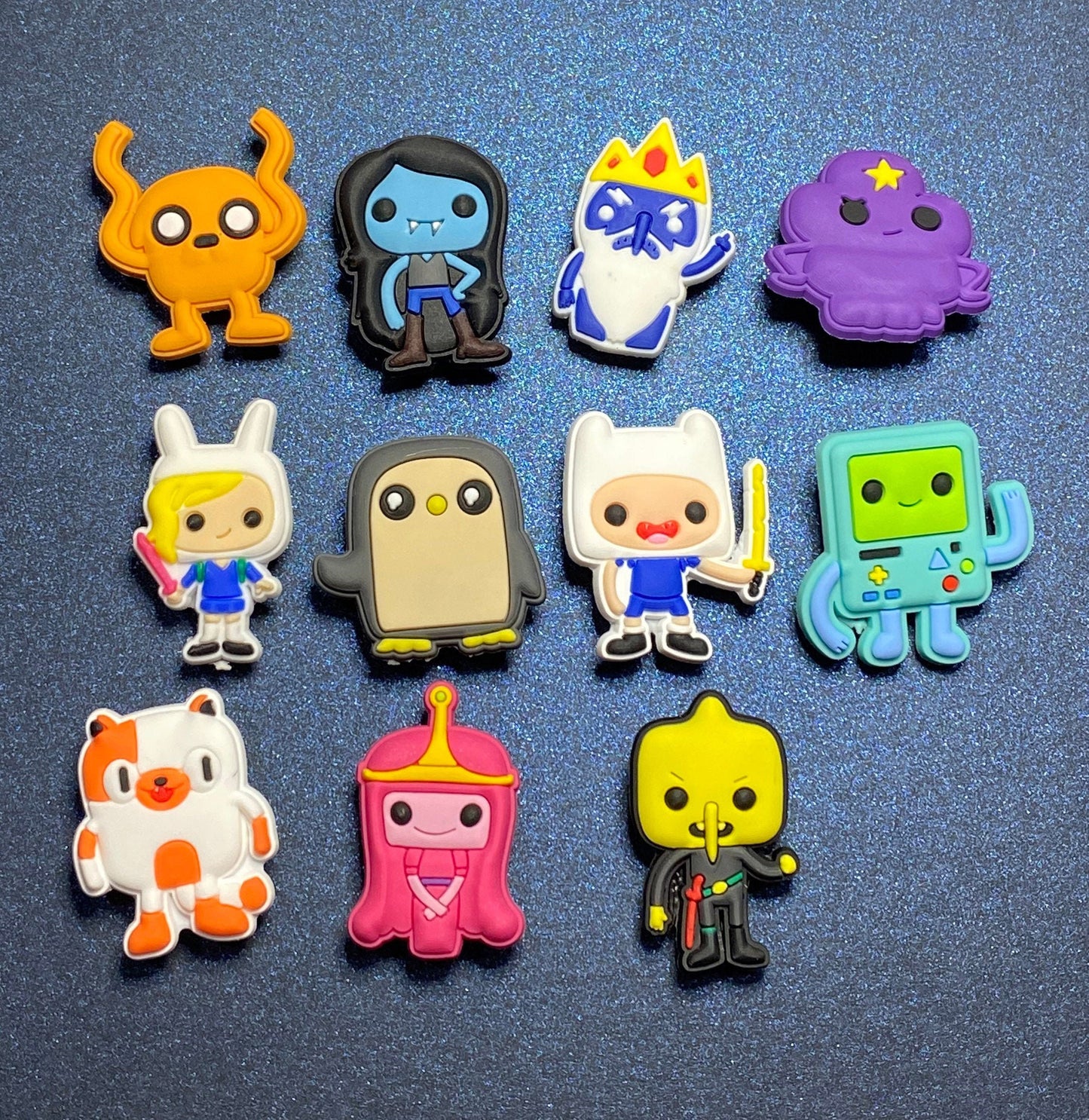11PC Adventure Time Soft PVC Shoe Croc Charms