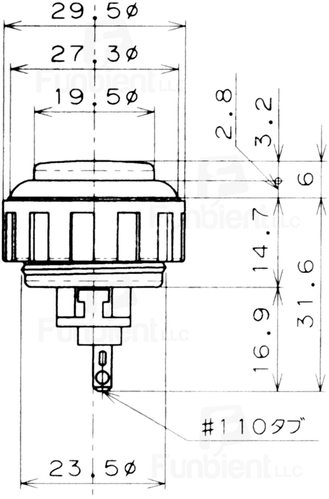 Sanwa OBSN-24 Buttons