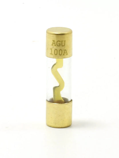 2 x AGU GOLD PLATED Fuse Inline High Quality Glass Car Audio