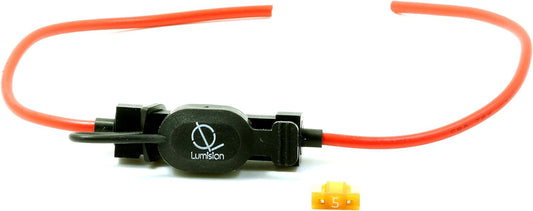 Lumision 16 AWG Low Profile Mini Blade Style ATT Fuse Holder Car/Boat + 5A Fuse
