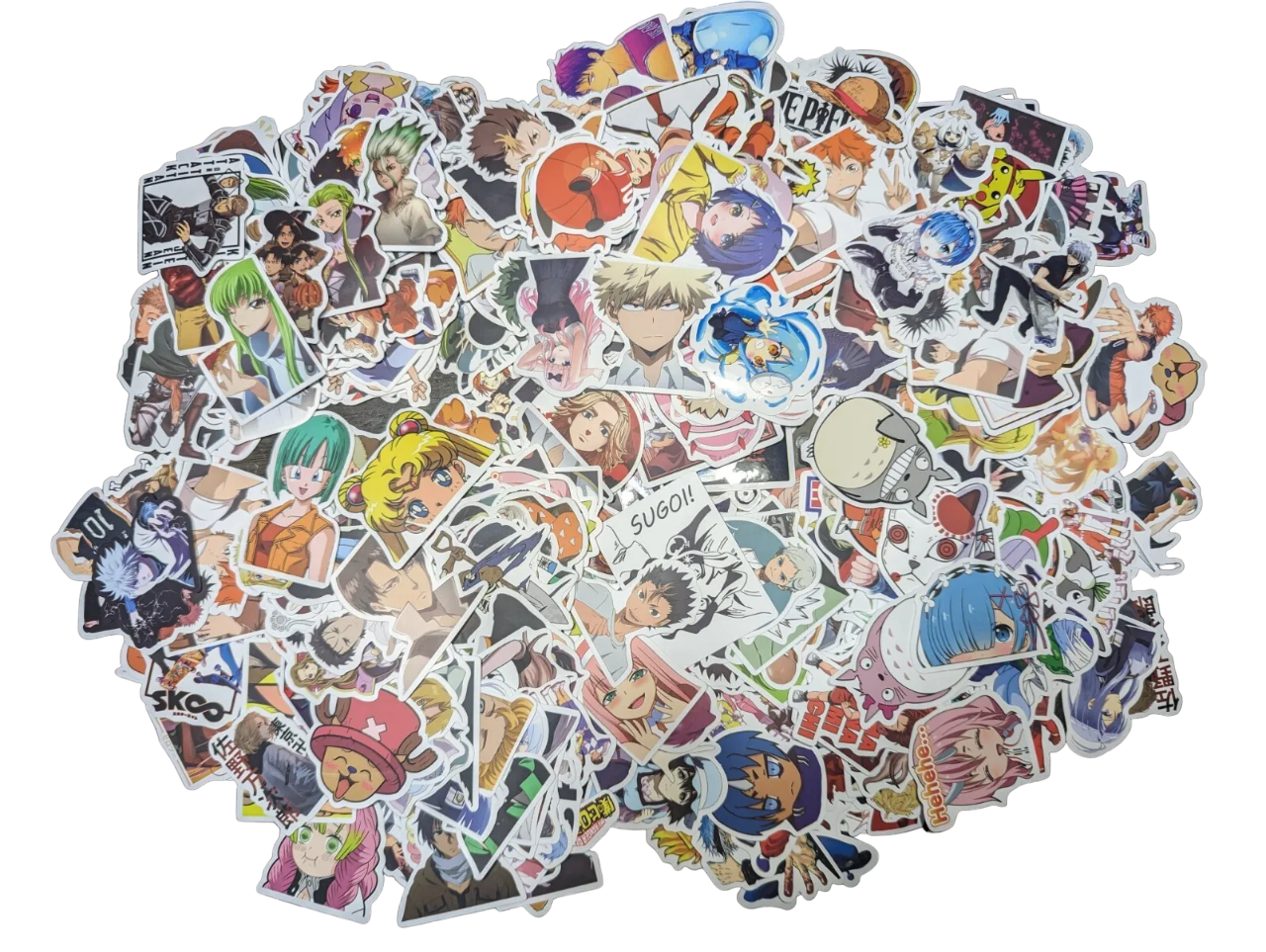 Cute animal cartoon anime Water proof Vinyl stickers pack of 50