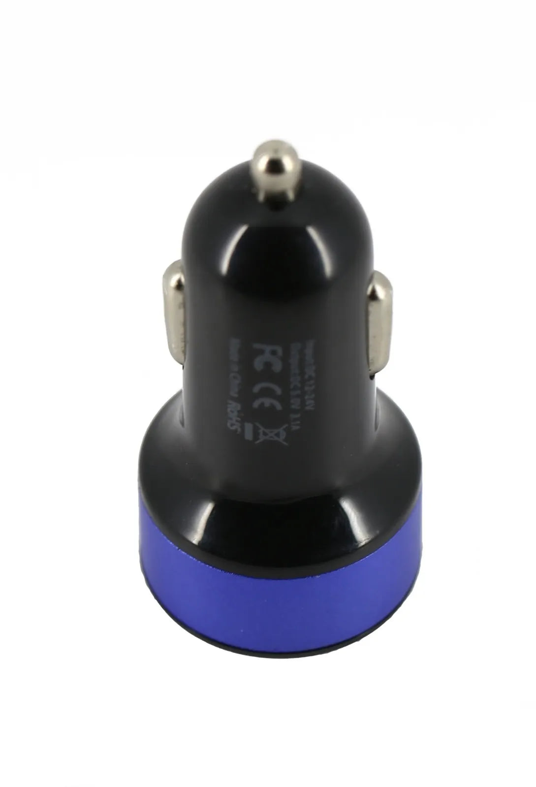 Black/Blue USB Car Charger Dual 2 Port for iPhone Samsung HTC 3.1a 2.1a travel